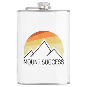 Mount Success New Hampshire Retro Flachmann