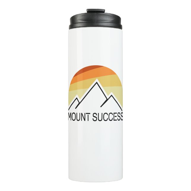 Mount Success New Hampshire Retro Thermosbecher (Vorderseite)