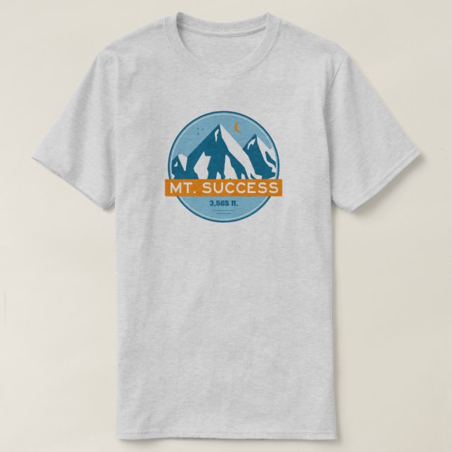 Mount Success New Hampshire Stars Moon T-Shirt (Design vorne)
