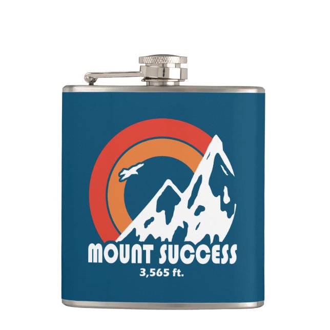 Mount Success New Hampshire Sun Eagle Flachmann (Vorderseite)