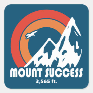 Mount Success New Hampshire Sun Eagle Quadratischer Aufkleber