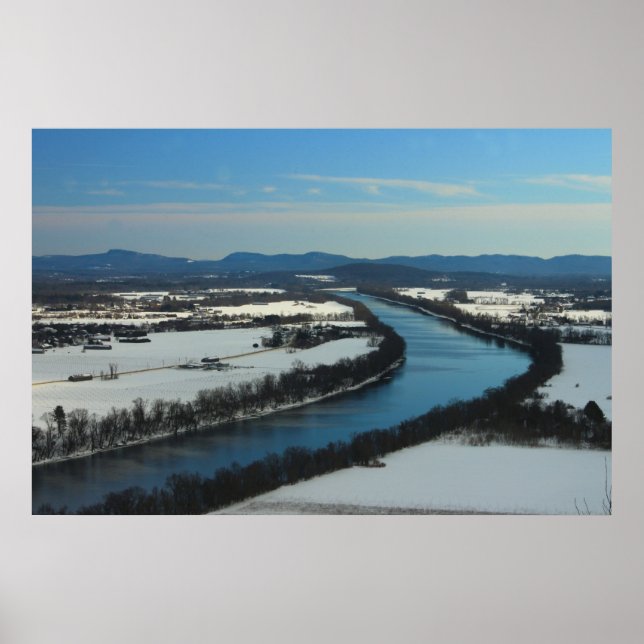 Mount Sugarloaf Connecticut River View Poster (Vorne)