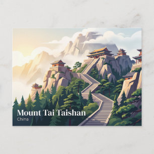Mount Tai Taishan China Postkarte