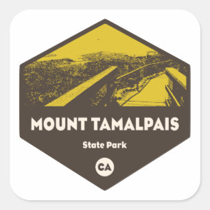 Mount Tamalpais State Park Kalifornien Quadratischer Aufkleber