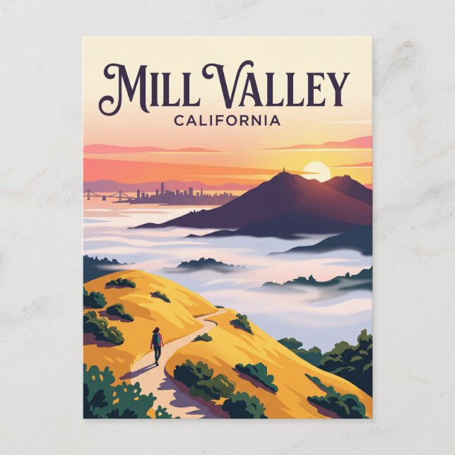 Mount Tamalpais State Park USA Postkarte (Vorderseite)