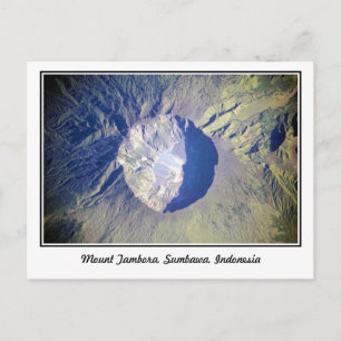 Mount Tambora Sumbawa Indonesien Postkarte