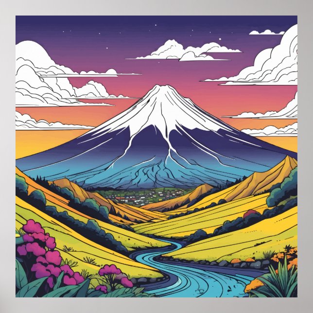 Mount Taranaki Poster (Vorne)