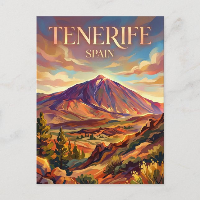 Mount Teide Spanien Postkarte (Vorderseite)