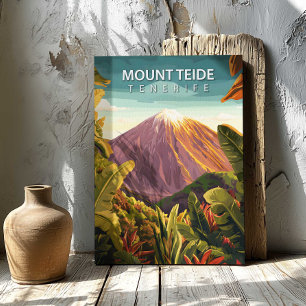 Mount Teide Tenerife Leinwanddruck Reiseplakat