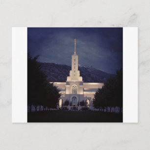 Mount Timpanogos LDS Temple, American Fork, Utah Postkarte
