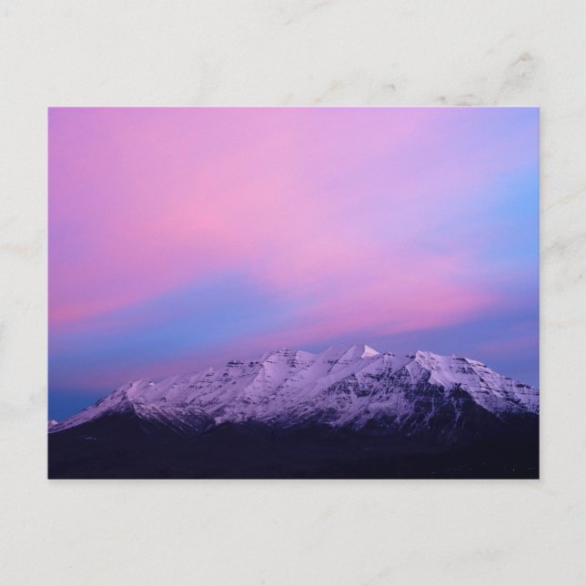 Mount Timpanogos Postkarte (Vorderseite)