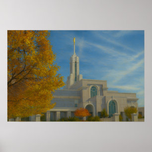 Mount Timpanogos Utah Tempel Gemälde™ LDS Poster