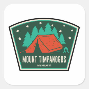 Mount Timpanogos Wilderness Utah Camping Quadratischer Aufkleber