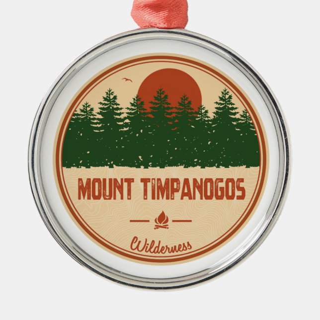 Mount Timpanogos Wilderness Utah Ornament Aus Metall (Vorne)