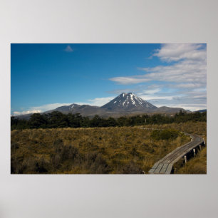 Mount Tongariro und Monte Ngauruhoe Poster