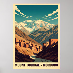 Mount Toubkal Marokko V01 Poster