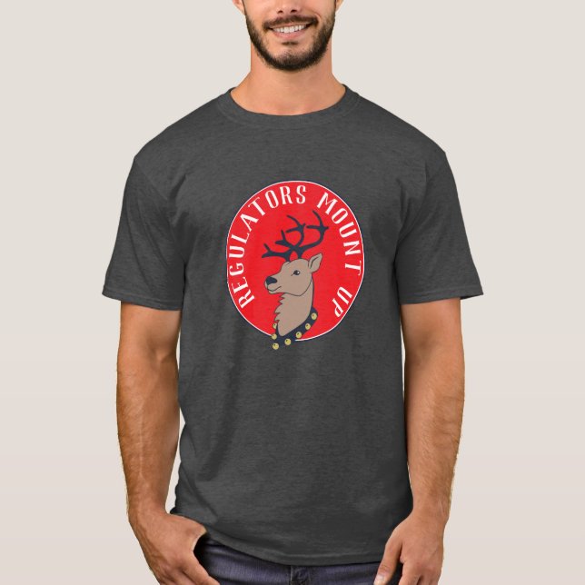 Mount Up Reindeh Weihnachten T-Shirt (Vorderseite)
