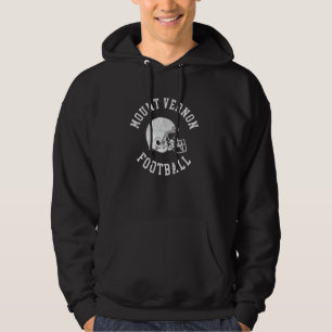 Mount Vernon Football Retro-Fußballhelm Re Hoodie