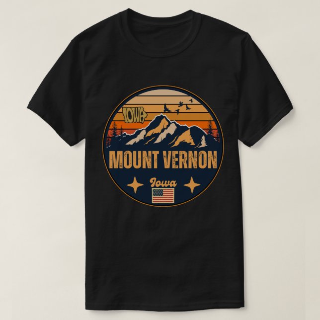 Mount Vernon, Iowa T-Shirt (Design vorne)