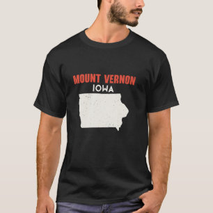 Mount Vernon Iowa USA Staat Amerika Reisen Iowan T-Shirt