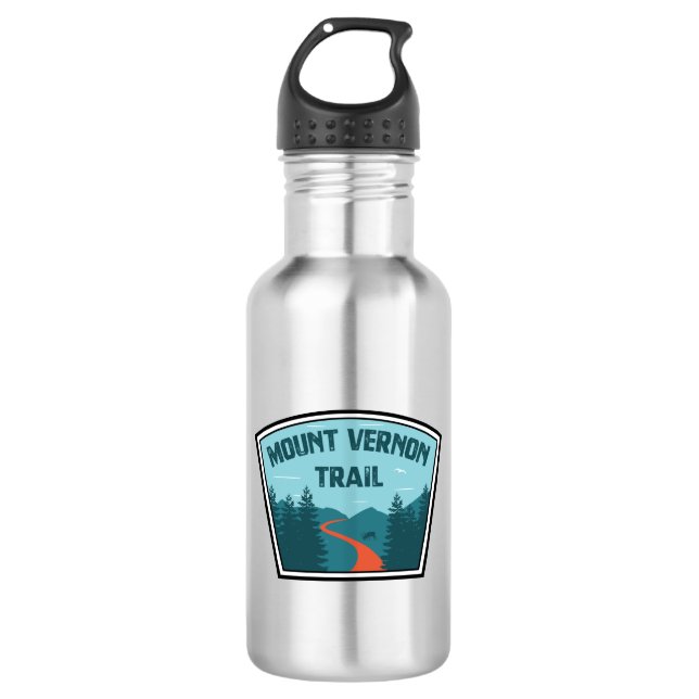 Mount Vernon Trail Edelstahlflasche (Vorderseite)