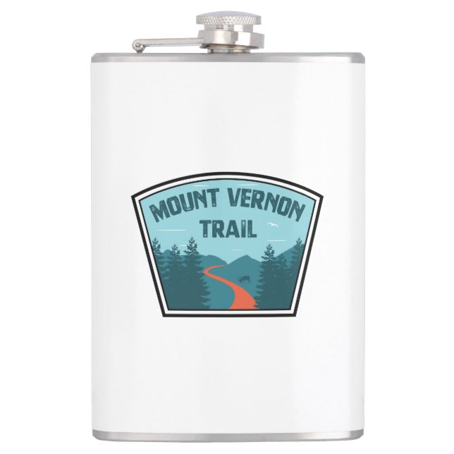 Mount Vernon Trail Flachmann (Vorderseite)