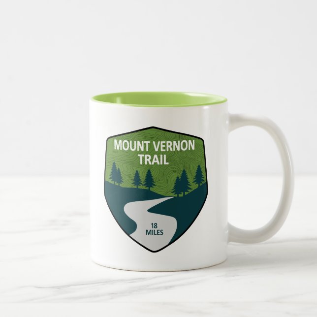Mount Vernon Trail Zweifarbige Tasse (Rechts)