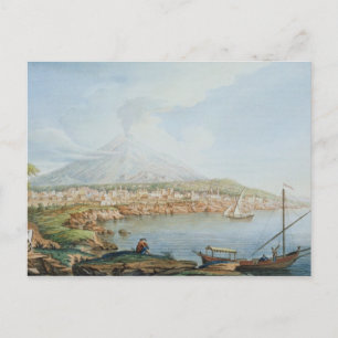 Mount Vesuvius, Platte 36 von "Campi Phlegraei: Ob Postkarte