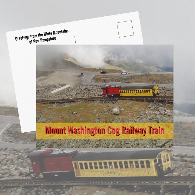 Mount Washington Cog Railway Train Photographic Postkarte (Von Creator hochgeladen)