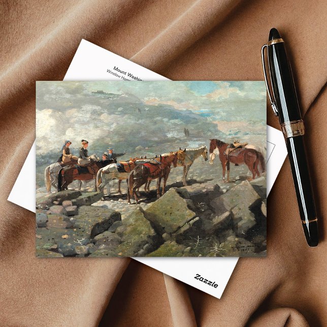 Mount Washington Horses Winslow Homer Postkarte (Von Creator hochgeladen)