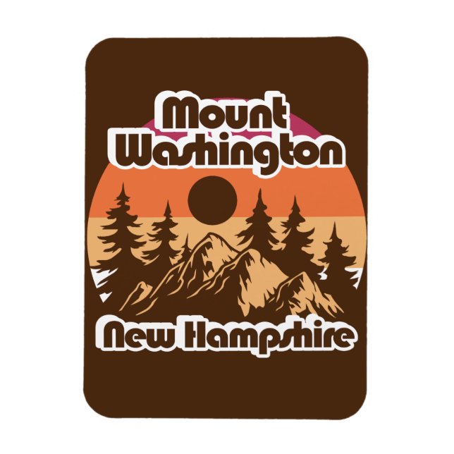Mount Washington New Hampshire Magnet (Vertikal)