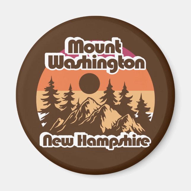 Mount Washington New Hampshire Magnet (Vorne)