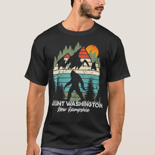 Mount Washington New Hampshire National Park Retro T-Shirt (Vorderseite)