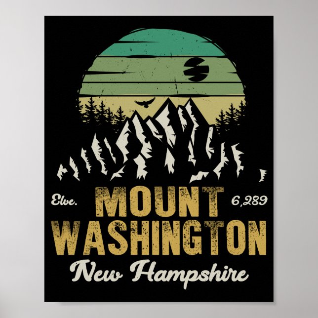 Mount Washington New Hampshire Poster (Vorne)