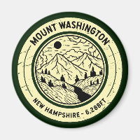 Mount Washington New Hampshire Wandern Ski Retro