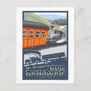 Mount Washington, New HampshireCog Railroad Postkarte
