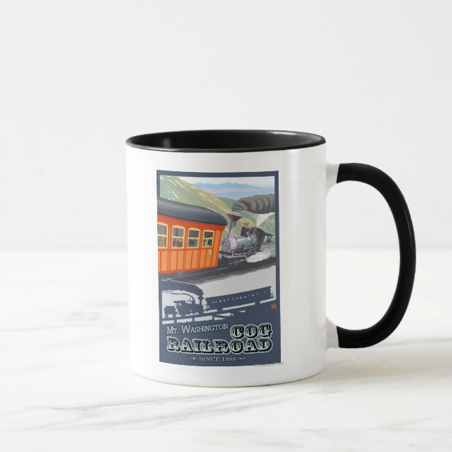 Mount Washington, New HampshireCog Railroad Tasse (Rechts)