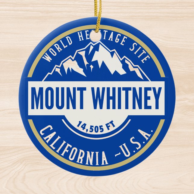 Mount Whitney: A Crown of California’s Sierra Neva Keramik Ornament (Von Creator hochgeladen)