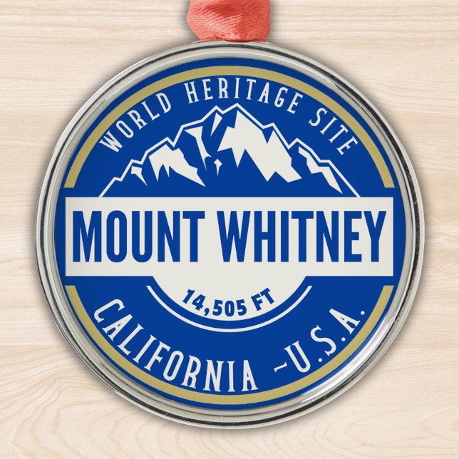 Mount Whitney: A Crown of California’s Sierra Neva Ornament Aus Metall (Von Creator hochgeladen)