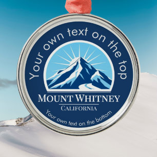 Mount Whitney California Medaille Ornament Aus Metall