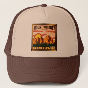 Mount Whitney California Sierra Nevada Vintag Truckerkappe