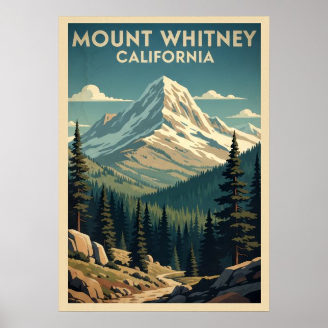 Mount Whitney California V01 Poster (Vorne)