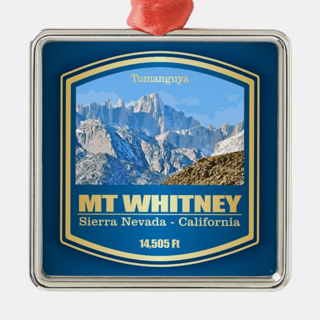 Mount Whitney (PF) Ornament Aus Metall (Vorne)