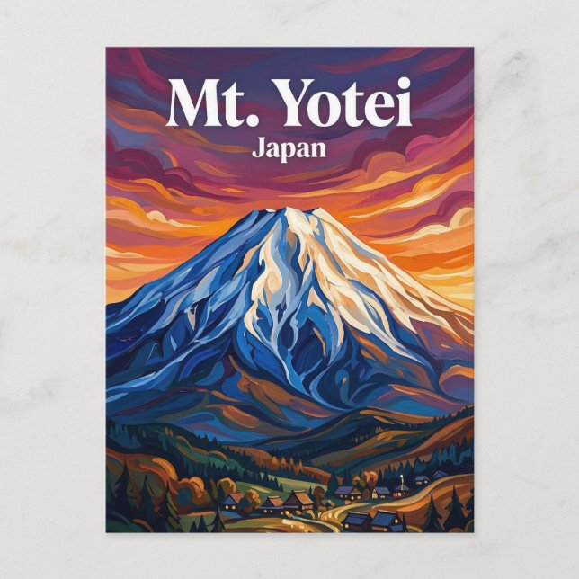 Mount Yotei Japan wird zu Postkarte (Vorderseite)