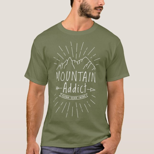 Mountain Addict T-Shirt (Vorderseite)