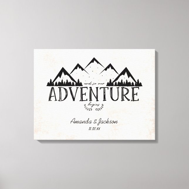 Mountain Adventure Alternative Wedding Gästebuch (Vorderseite)