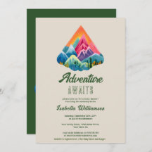 Mountain Adventure erwartet Baby Shower