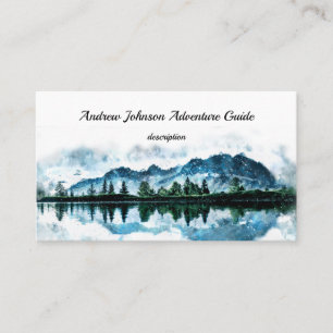 Mountain Adventure Guide Custom  Visitenkarte