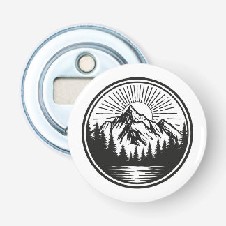 Mountain Adventure Logo | Camping Abzeichen | Outd Flaschenöffner