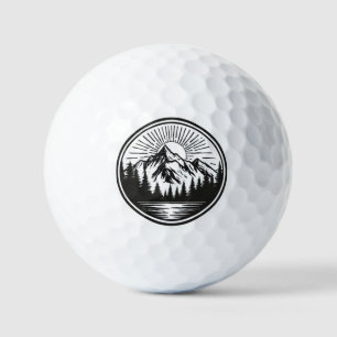 Mountain Adventure Logo Camping Abzeichen Outd Golfball